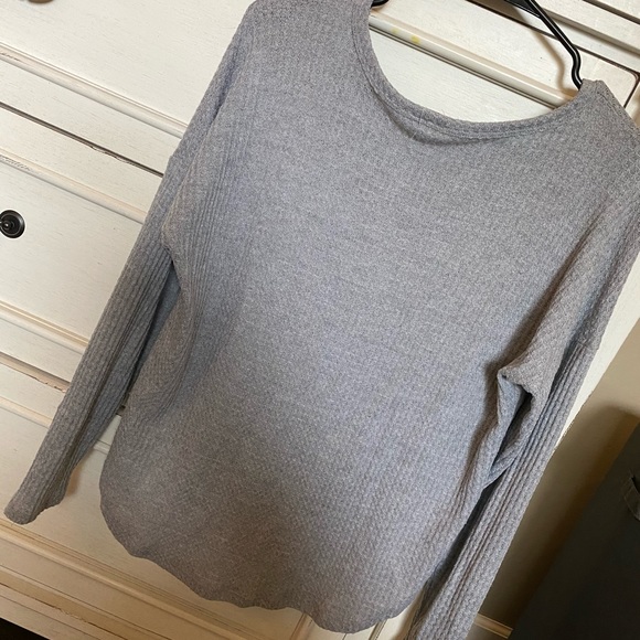 Gray Button-Up Sweater - Picture 2 of 2